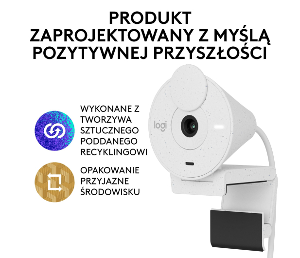 Logitech Brio 300 biały - 1110355 - zdjęcie 13